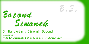 botond simonek business card
